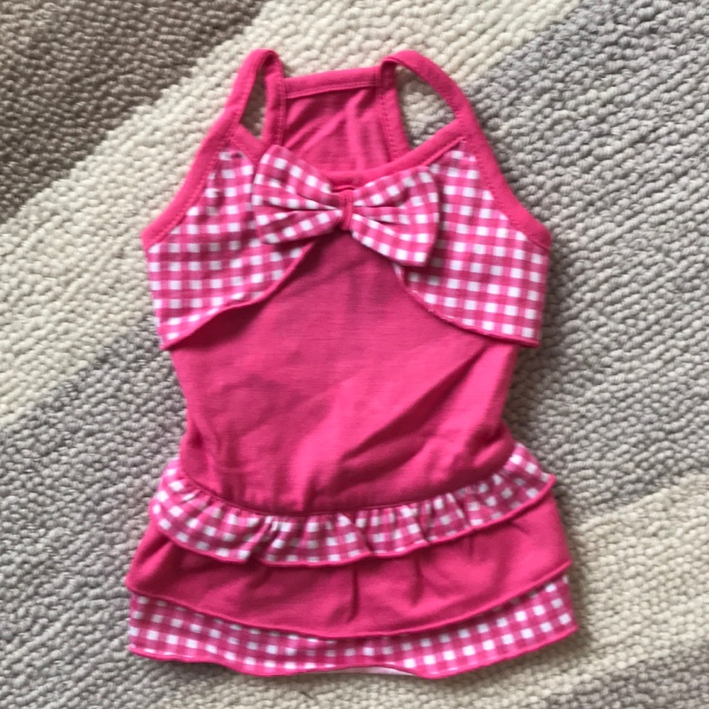 Dog dress (gingham)
